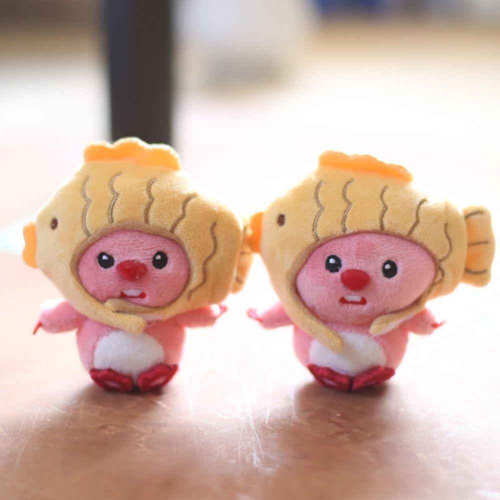 Giovanni Móc Chìa Khóa Nhồi Bông Nhỏ Nhắn Hoạt Hình taiyaki beaver loopy Dễ Thương Dành Cho Trẻ Em