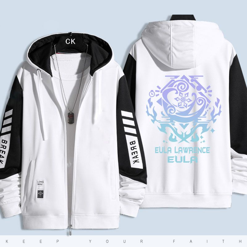 Genshin Áo Khoác sweater unisex eulat kamizato ayaka Ấn Tượng Mùa Thu Đông rsab