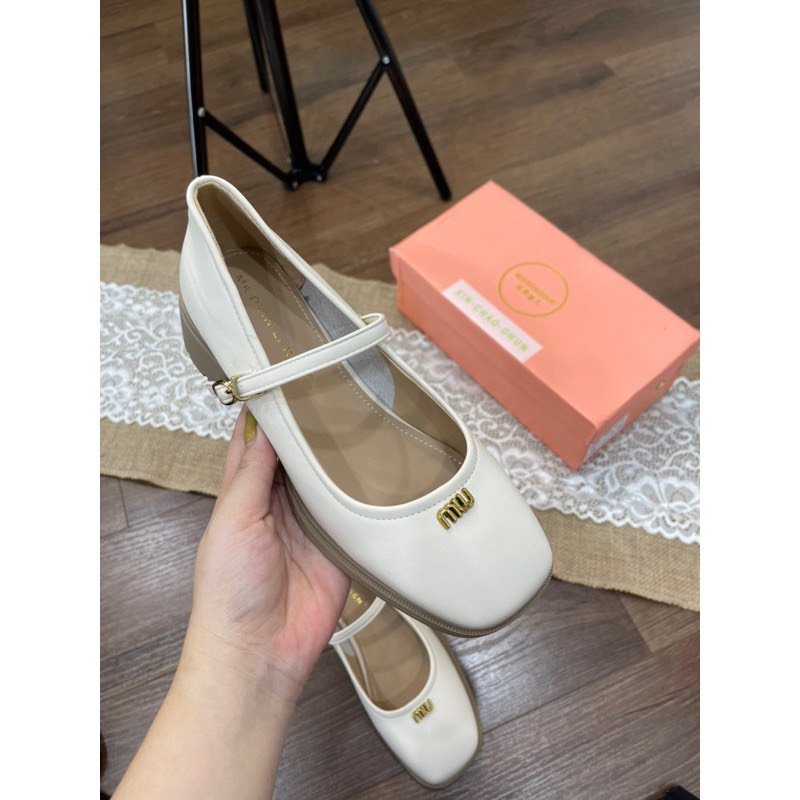 Giày cao gót dáng búp bê gót cao 3cm hàng QC cao cấp fullbox SD173 ANN_Official