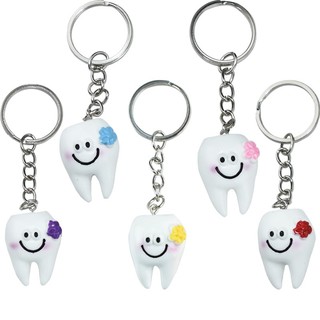 Set 10 móc khóa hình chiếc răng dễ thương