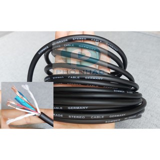 Combo 5 mét dây micro Sommer loại tốt, lõi đồng nguyên chất| dây âm thanh micro| dây tín hiệu micro 4m/5m/6m