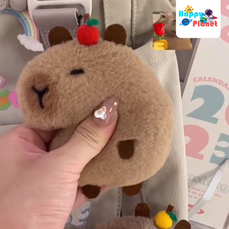 Miễn Phí Vận Chuyển Giá Ưu Đãi Móc Khóa Xe Hơi Mặt Búp Bê Nhồi Bông capybara Quà Tặng Sinh Nhật Bạn Gái / kapibara tiktok Quà Tặng Sinh Nhật Dễ Thương