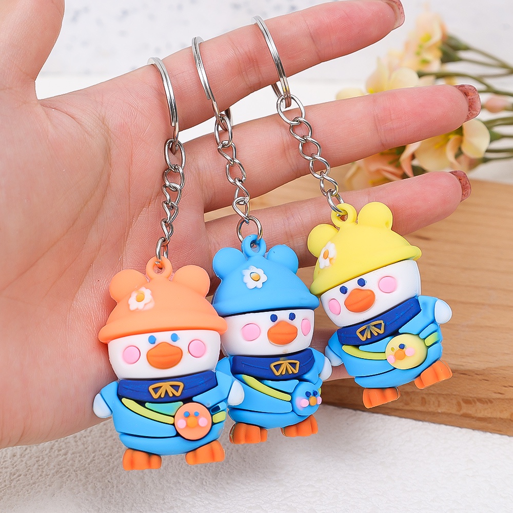 Dễ Thương Móc Khóa Hình Vịt Hoạt Hình Đáng Yêu