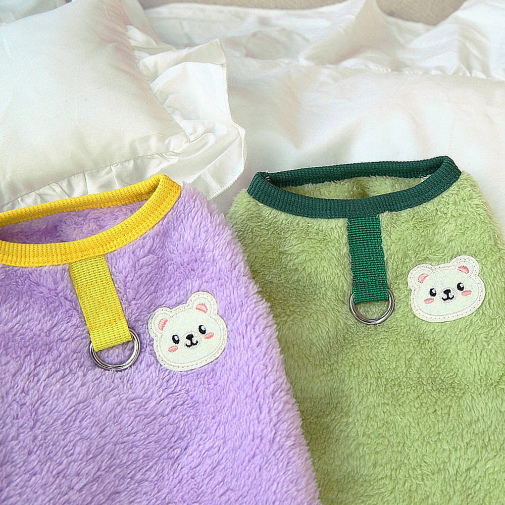 Áo KhoáC MùA Đông ẤM ÁP, HìNh GấU Dễ Thương Cho Thú Cưng