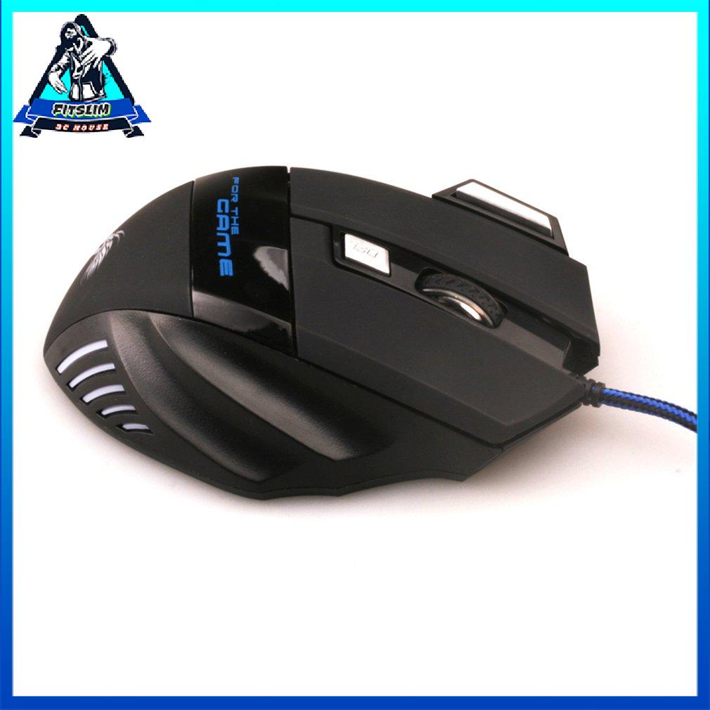Wire Gaming Mouse 7ons 2500Dpi Led Ergonomic Optical Usb Laptops Mouses