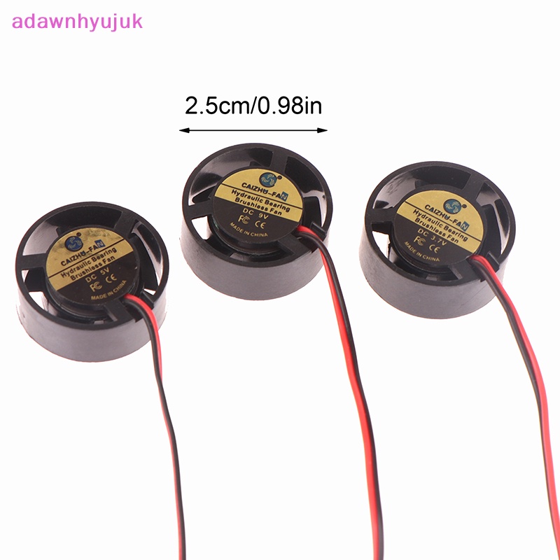 1 Quạt Tản Nhiệt mini 25 * 10mm dc 3.7v 5v 9v 2510 2-pin Cho laptop