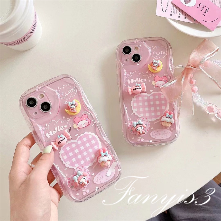 Ốp Điện Thoại Silicone tpu Mềm Gợn Sóng 3d Hoạt Hình Cho iphone 15 14 13 12 11 pro max x xr xs max 8 7 6s plus se 2020
