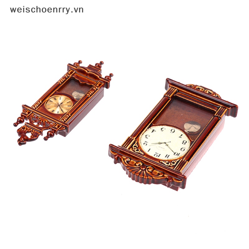 Ww Đồng Hồ Treo Tường Mini Tỉ Lệ 1: 12 Trang Trí Nhà Búp Bê vn