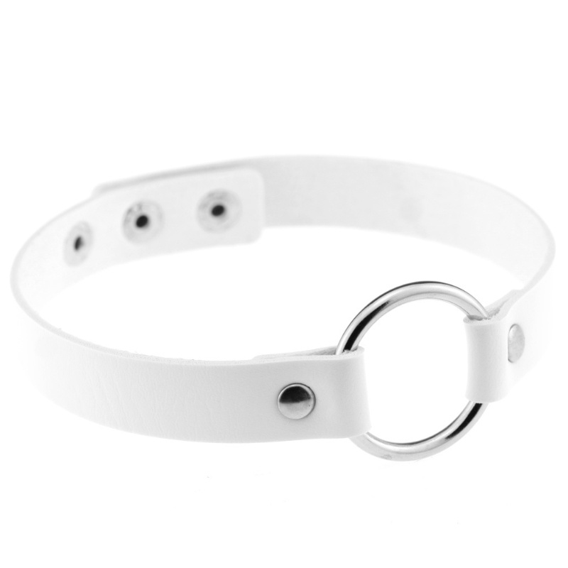 Vòng Cổ choker Da pu Đính Đinh Tán Phong Cách harajuku Cá Tính Dành Cho Nữ