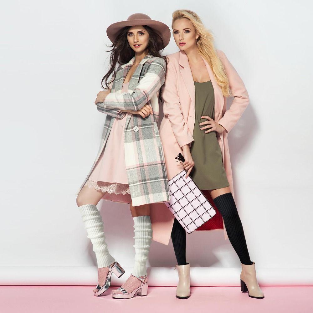 Vớ Dài Dệt Kim 50cm Giữ Ấm Chân Mùa Thu Đông y2k punk gothic Cho Nữ