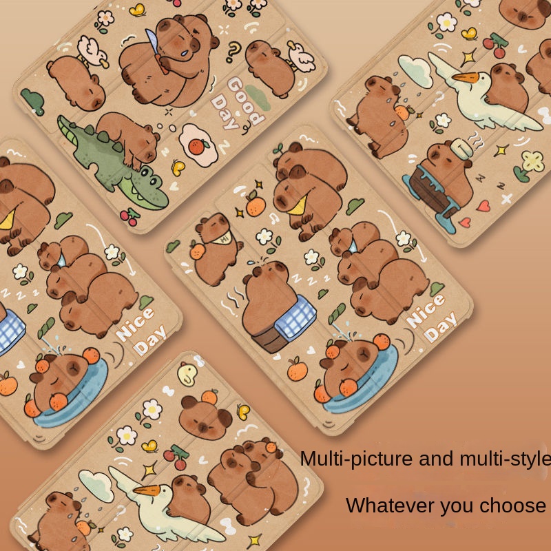 Ốp Máy Tính Bảng Silicon Trong Suốt Hoạt Hình Dễ Thương Cho ipad air 5 gen9 gen8 gen7 pro11 air 3 gen5 gen6 gen10 mini 4 5 ipad