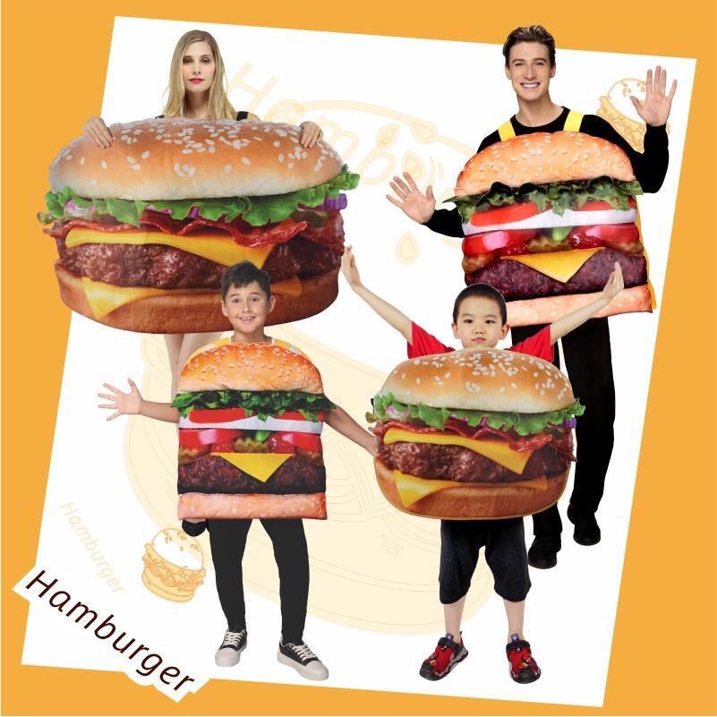 Bộ Đồ Hóa Trang halloween / Giáng Sinh / Năm Mới / Thức Ăn / burger / Bánh pizza / Gà Rán Vui Nhộn