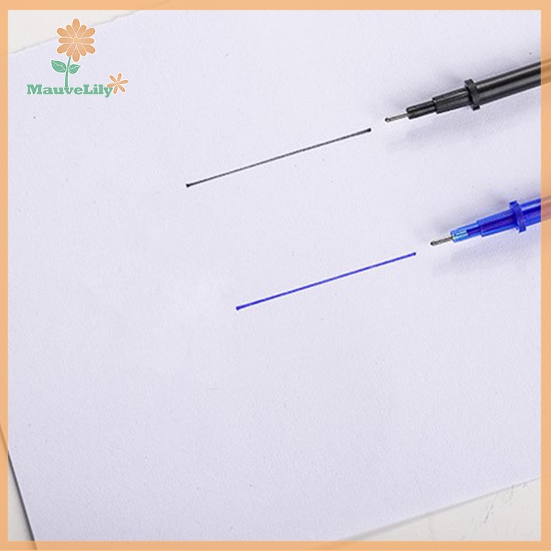 Lily set 100 Ruột Bút Mực gel Ngòi 0.5mm Có Thể Xóa Được Màu Xanh Dương Đen