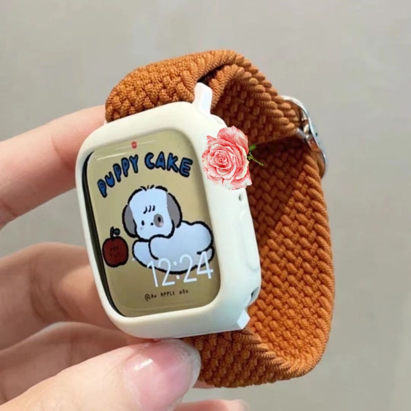 Dây Đeo Đồng Hồ Bằng nylon Co Giãn Điều Chỉnh Được Kích Thước Cho apple watch 40mm 41mm 44mm 45mm 42mm 38mm 49mm 9 8 7 6 se 5 3 ultra2-1