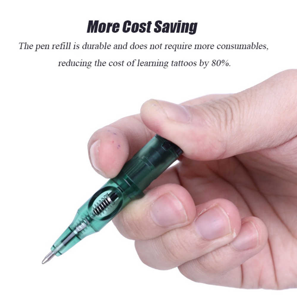 Bút Bi Xăm Hình Dùng Một Lần Với 5 Màu Kim Thông Dụng Cho Người Mới Bắt Đầu