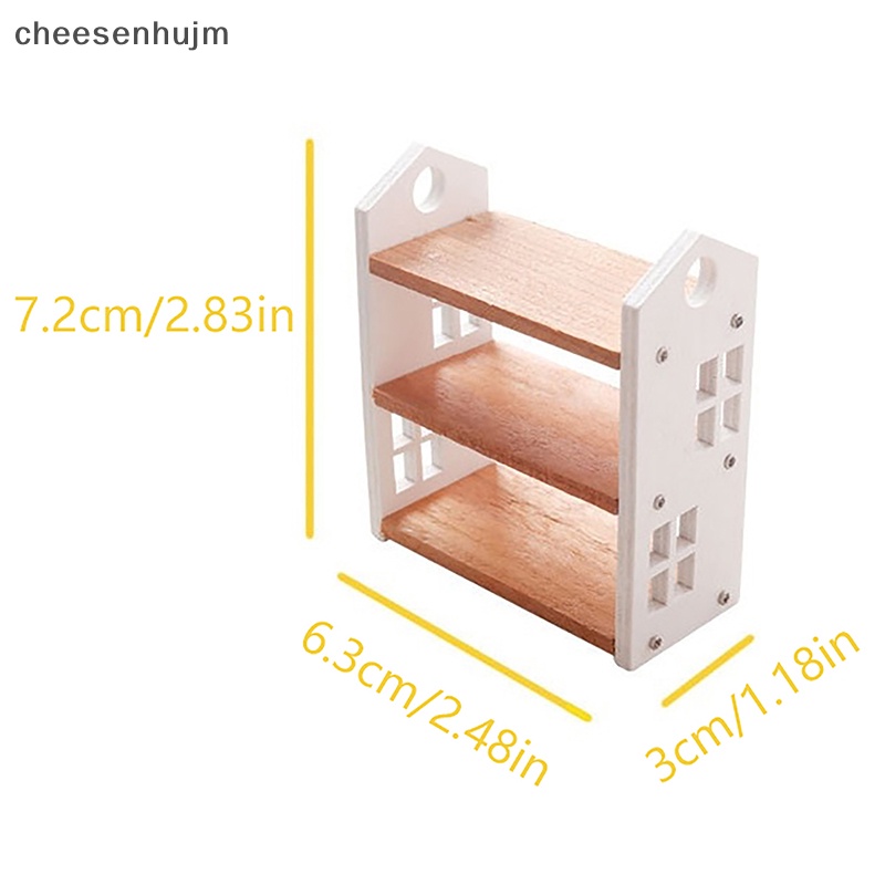 Kệ Sách Ba Tầng Trưng Bày Trang Trí Nhà Búp Bê 1: 12 vn