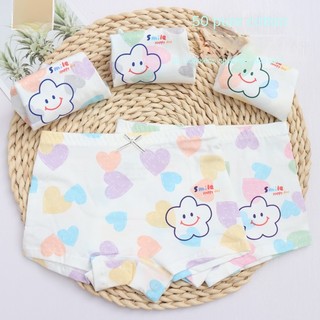 Set 5 Quần Lót cotton Màu Trơn Thoải Mái Cho Bé Gái