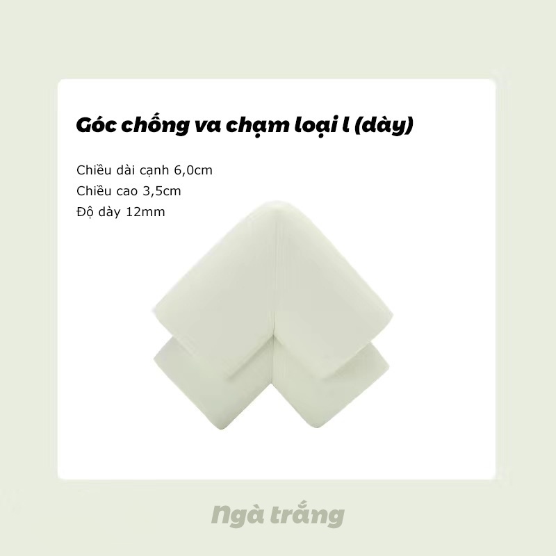 PVN61088 Miếng Mút Xốp Bọc Cạnh Bàn - Bịt Góc Bàn An Toàn Cho Bé