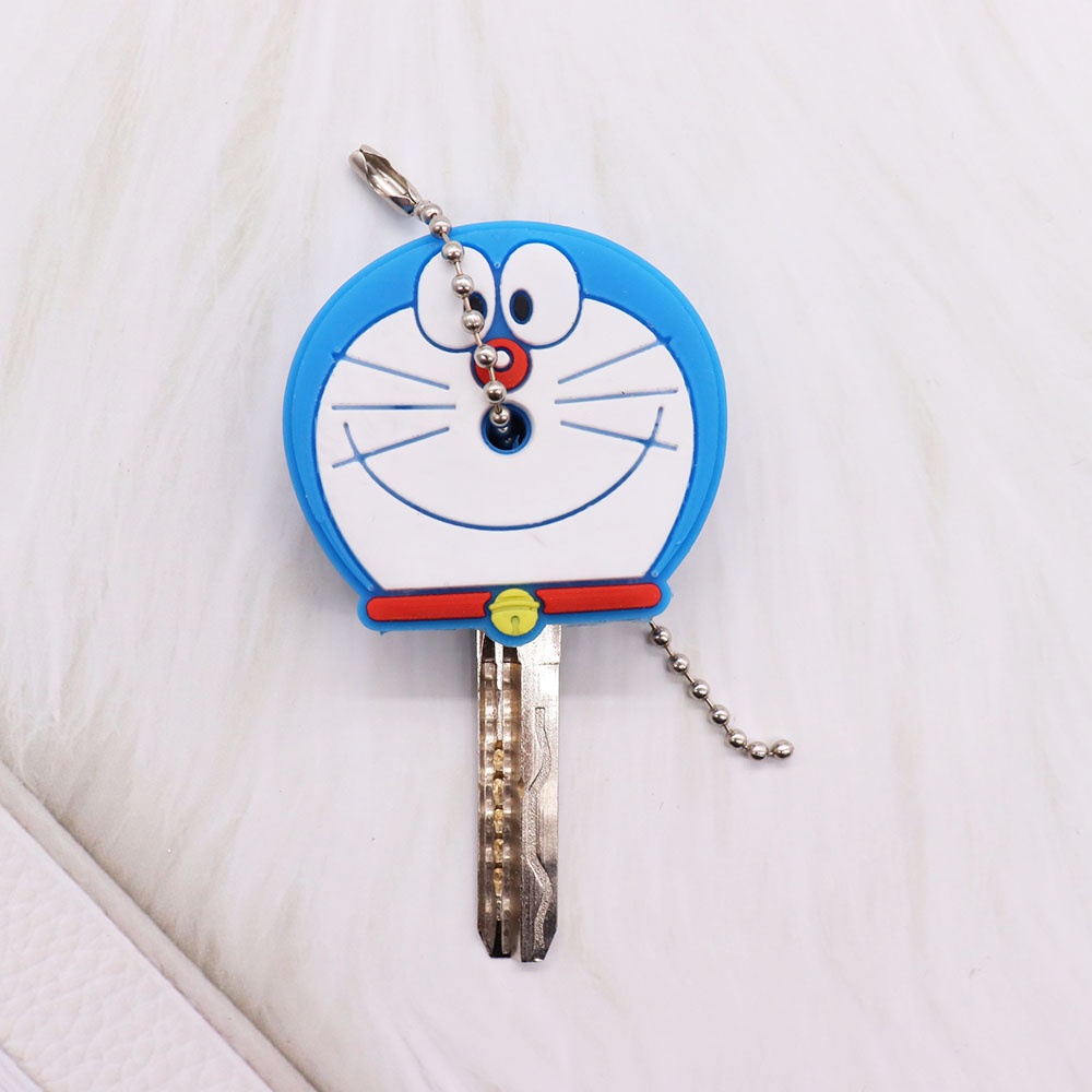 1 Móc Khóa Silicon Hình Mèo Dễ Thương