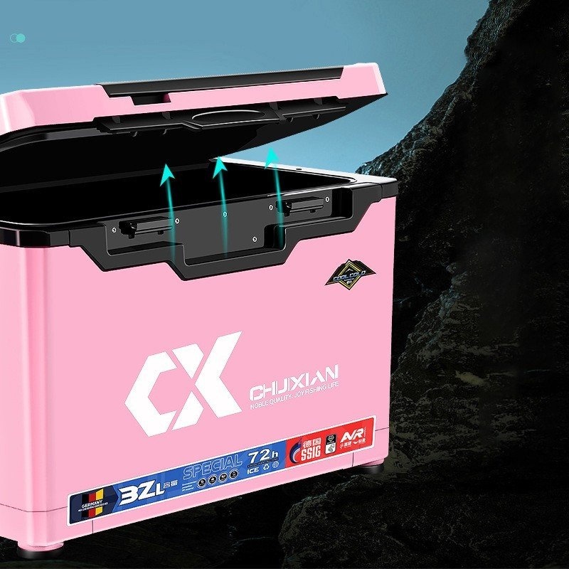 Thùng câu đài CX CHUXIAN 32L màu hồng