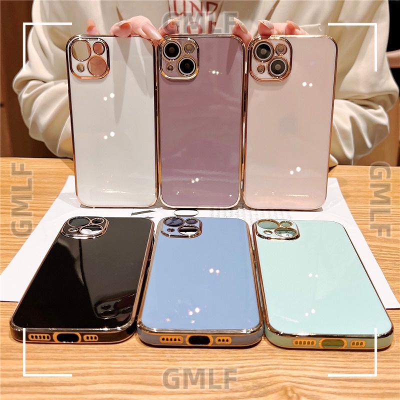 Ôp Điện Thoại Silicon Dẻo Tráng Gương 6d Sang Trọng Chống Sốc Cho realme 9 pro plus 8 pro 7 7i 5 5i 5s 6i v15 v11 Ốp