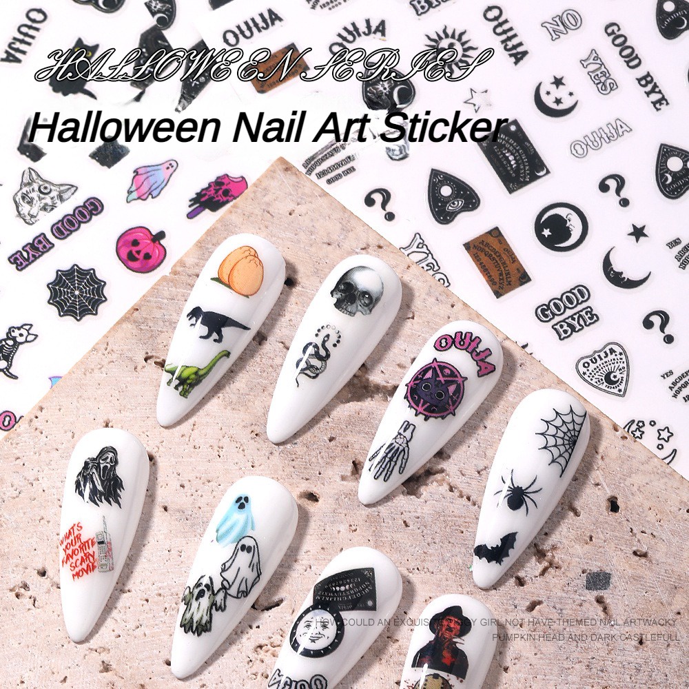 Miếng Dán Trang Trí Móng Tay Nghệ Thuật Độc Đáo Cho Tiệc halloween