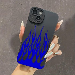 Redmi Ốp Điện Thoại Silicon Mềm Hình Ngọn Lửa Xanh redmi 12 10 10c 12c 13c note 12 11 pro plus 10 9 pro max 12s 11s 10s 9s