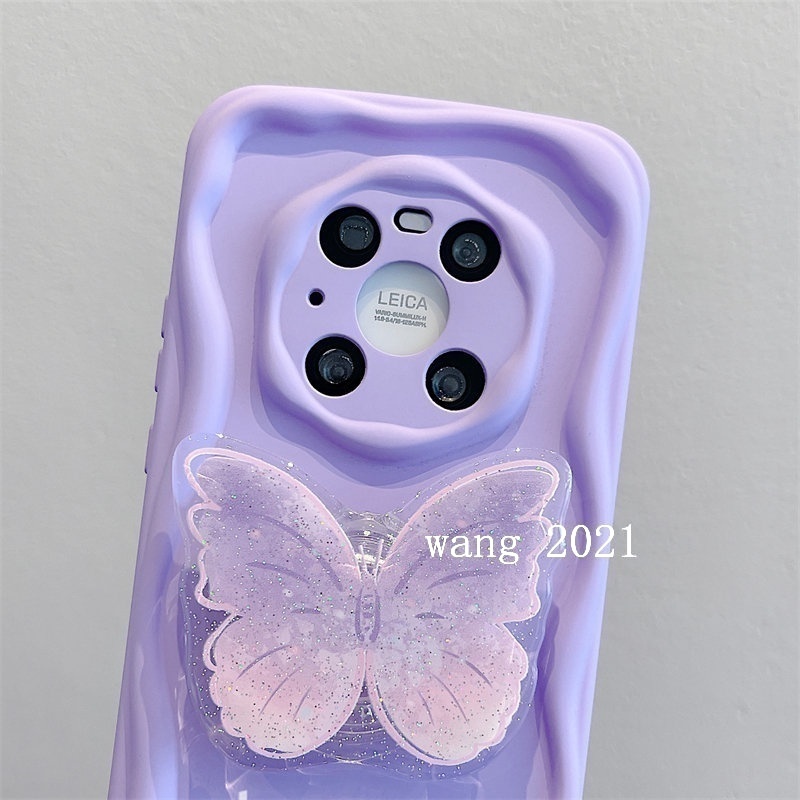 Ốp Điện Thoại Màu macaron Có Giá Đỡ Hình Bướm Cho xiaomi13t xiaomi 13t pro 5g