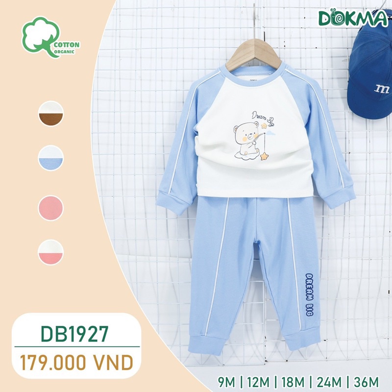 Bộ dài tay - cộc tay cài vai Dokma DMB412 - DB1927 PL