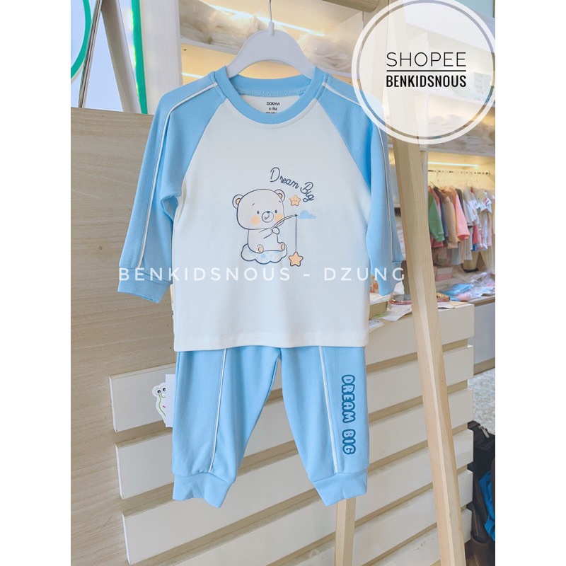 Bộ dài tay - cộc tay cài vai Dokma DMB412 - DB1927 PL