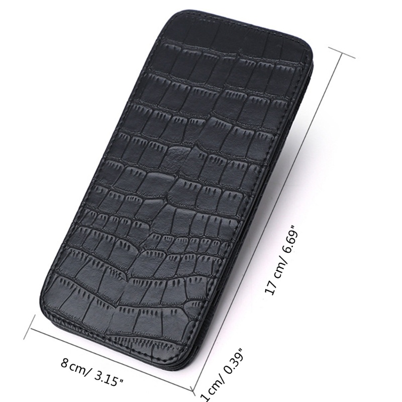 Seng Ví Dài Siêu Mỏng Đựng Thẻ Tín Dụng / Danh Thiếp Họa Tiết Da Cá Sấu Cho Nam