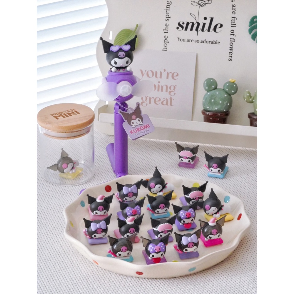 Sanrio Mô Hình Đồ Chơi mini kuromi 12 Kiểu Dáng Đáng Yêu