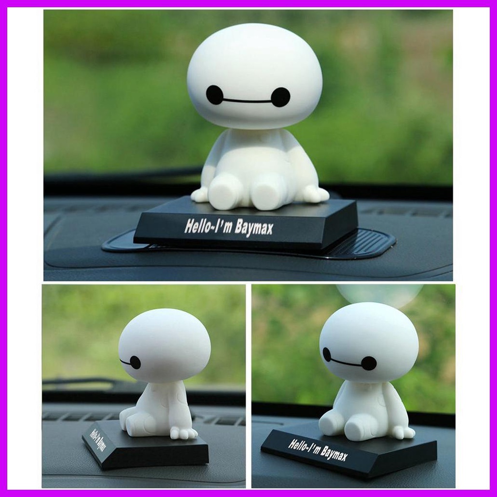 Hoạt Hình Đồ trang trí robot baymax Lắc Đầu Bằng pvc Trang Trí Nội Thất Xe Hơi
