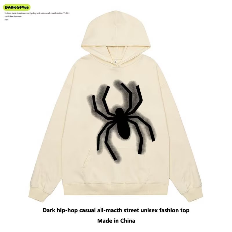 Áo Sweater In Hình Nhện Phong Cách Đường Phố Mỹ Thời Trang Thu Đông
