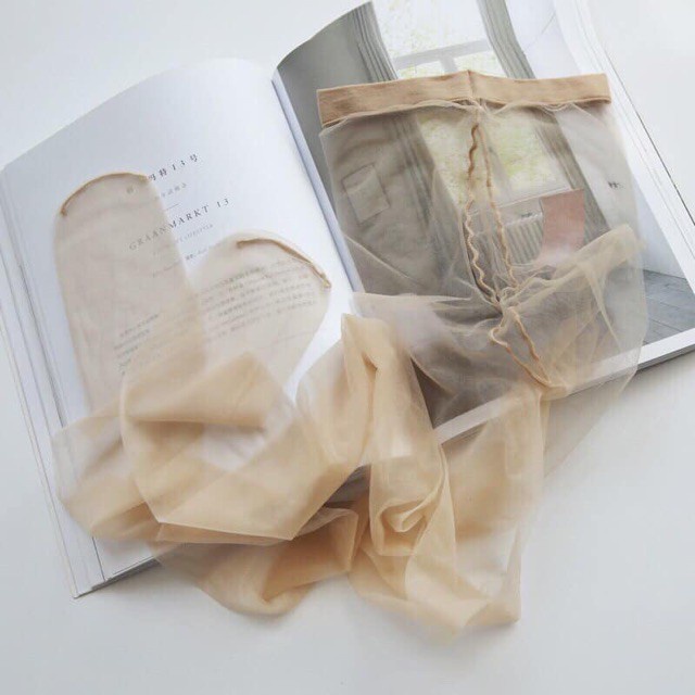 Quần tất giấy nữ TÀNG HÌNH siêu mỏng Hàn Quốc che khuyết điểm chân Kelly Land