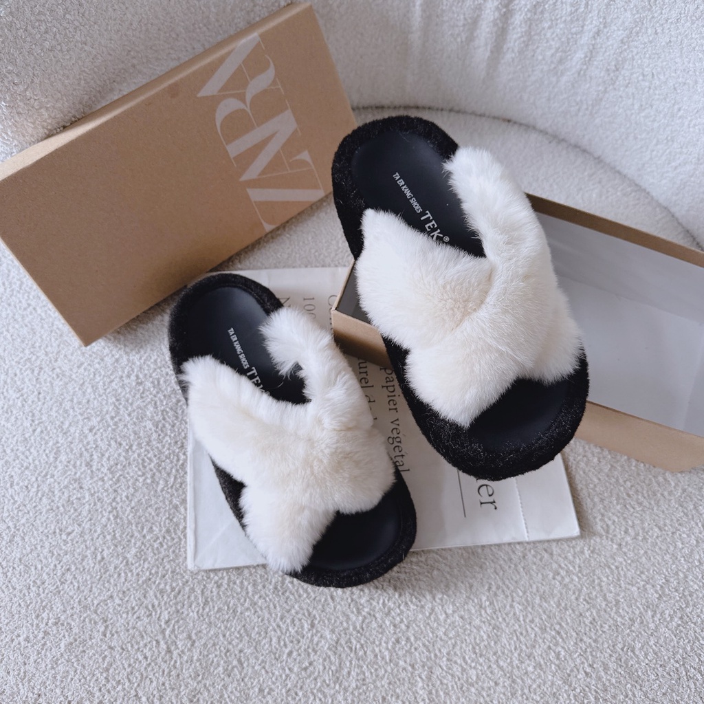 DÉP ĐẾ DA LÔNG QUAI CHÉO 3P - GD817266