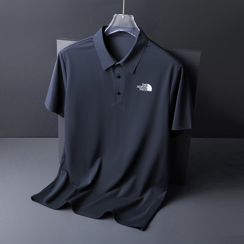 Áo Thun polo Tay Ngắn Màu Trơn In logo the north face Đơn Giản Thoáng Khí Nhanh Khô Size m-5xl