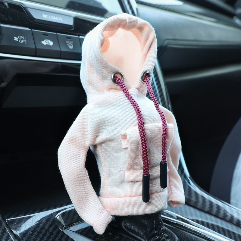 Vỏ Bọc Núm Gạt Cần Số Xe Hơi Tự Động Hình Áo hoodie mini Dễ Thương Sáng Tạo