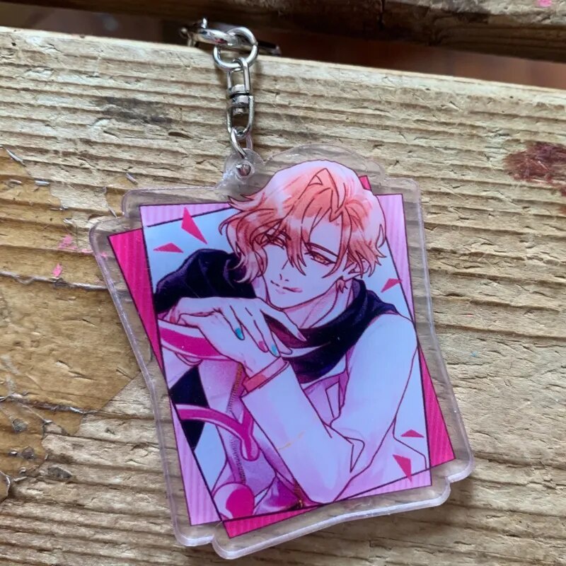 Móc khóa Anime Keychain obeyme?Mammon Lucifer Acrylic Keyring strap Phụ kiện trang trí túi xách Balo