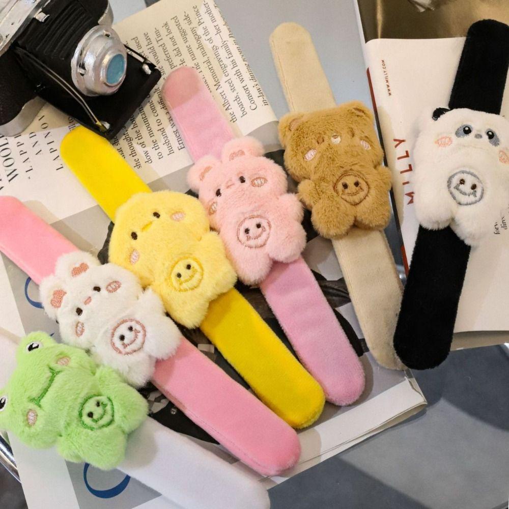 Sweetjohn Vòng Đeo Tay Đồ Chơi Thú Nhồi Bông Gấu Thỏ Hoạt Hình Vui Nhộn