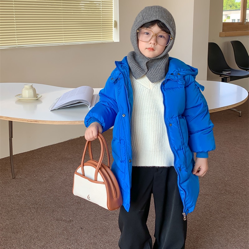 Áo Khoác cotton Dày Giữ Ấm Mùa Đông Phong Cách Hàn Quốc Cho Bé Gái