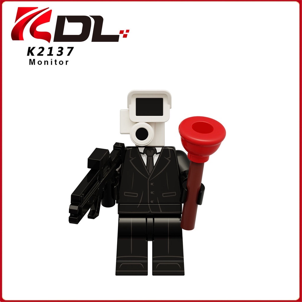 Đồ Chơi Lắp Ráp Mô Hình tv man Theo Dõi Người Đàn Ông Mini Giáo Dục Cho Bé