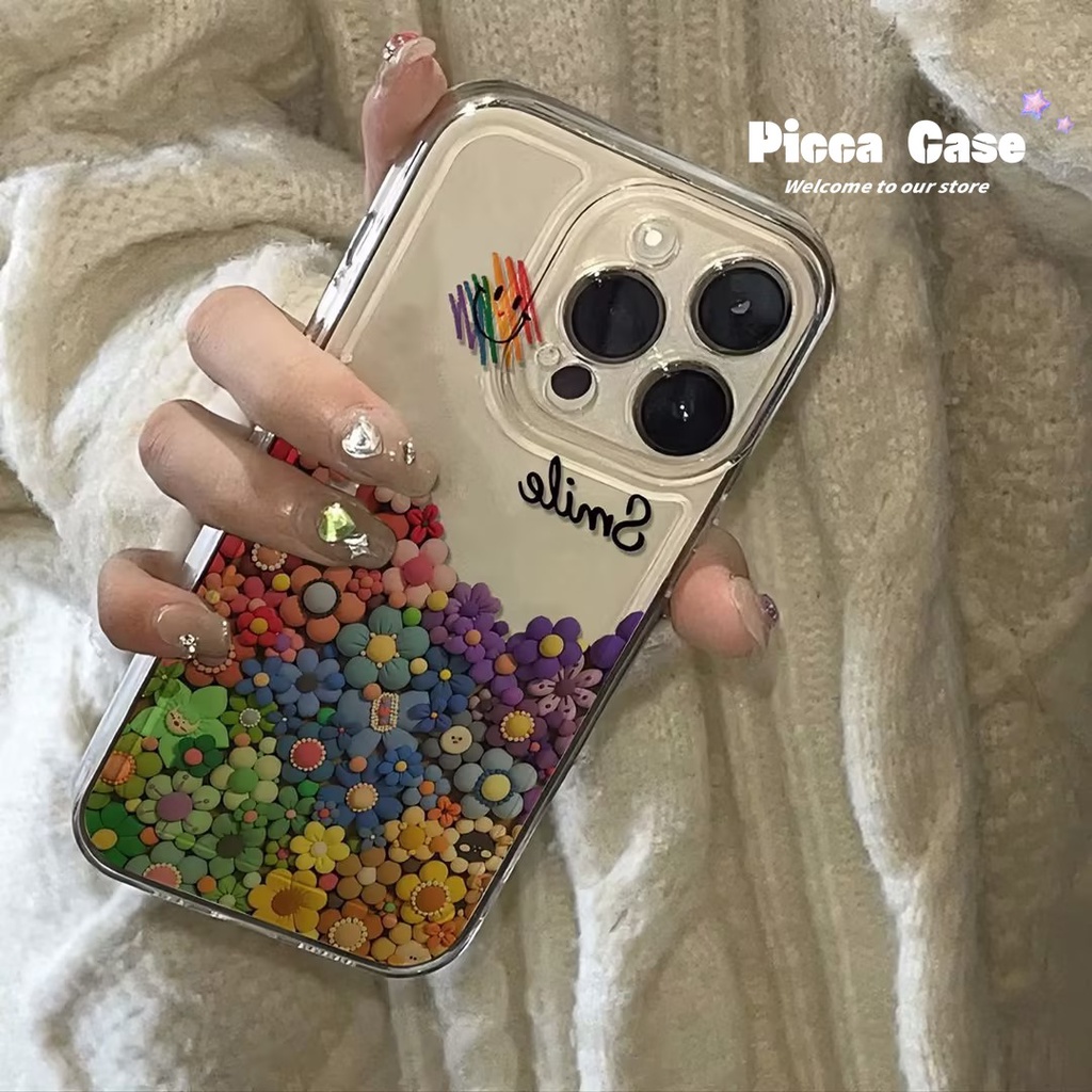 Dễ Thương Ốp Điện Thoại Hình Hoa Hướng Dương Mặt Cười Cho iphone 7plus 11 15 13 14 12 pro max x xs max xr 6s 15 8 6 plus se 2020