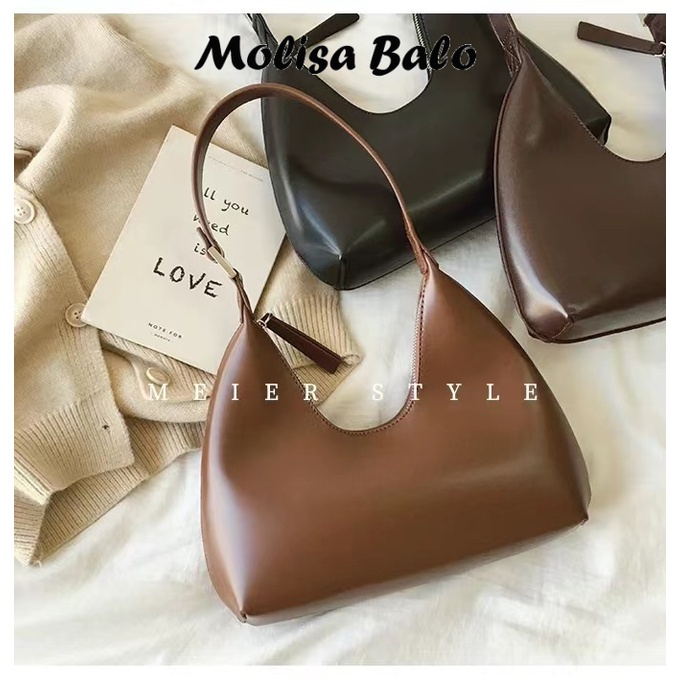 Molisa túi xách nữ túi kẹp nách 2023 NEW phù hợp du lịch THỂ THAO Popular Vintage GST2390NAU 41Z231012