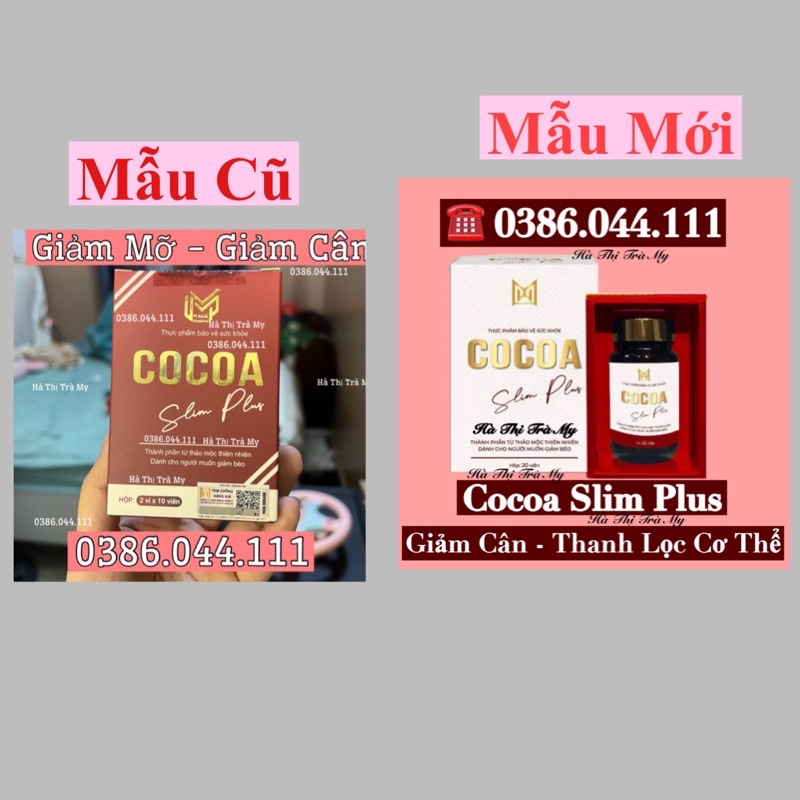Giảm cân Cocoa Slim Plus Hộp 20Viên Tặng Siết EO Không Giảm Hoàn Tiền