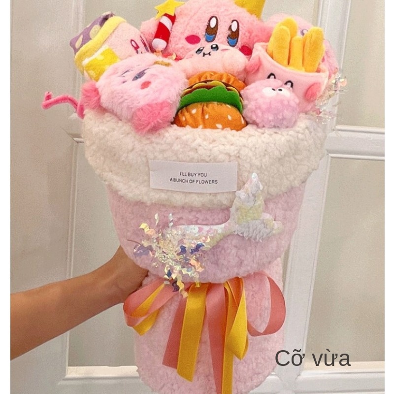 Dễ Thương Bó Hoa kirby Nhồi Bông Đáng Yêu Cho Bé
