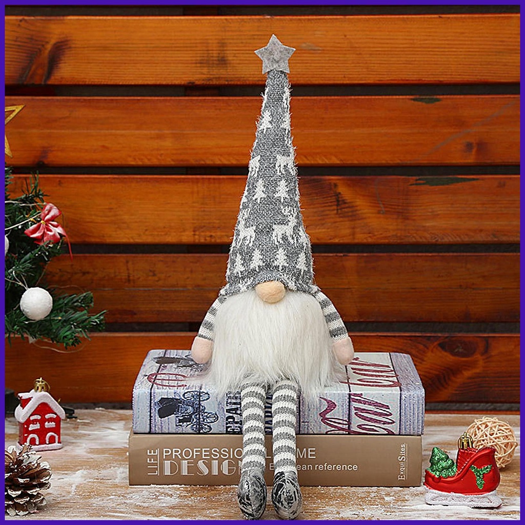 Búp Bê gnome Nhồi Bông Trang Trí Giáng Sinh Phát Sáng Dễ Thương