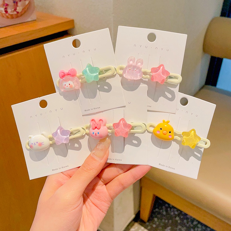 Dễ Thương Kẹp Tóc Hình Ngôi Sao Thỏ Nhỏ Xinh Xắn Cho Nữ