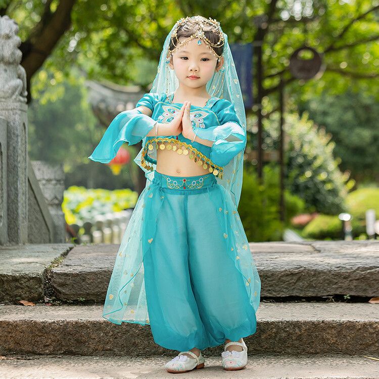 Trang Phục Hóa Trang Công Chúa jasmine Thái Lan Phong Cách Dân Tộc Cho Bé Trai ykk