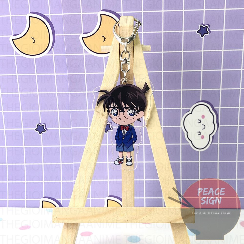 Móc khóa CONAN THÁM TỬ LỪNG DANH ver ĐỘI SĨ QUAN CẢNH SÁT in hình anime chibi